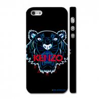 Брендовый чехол для iPhone 5, Kenzo, черный Брендовый чехол для iPhone 5, Kenzo, черный