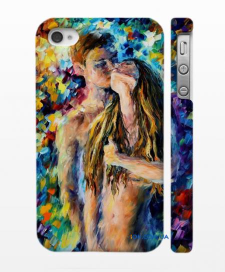 Красочный чехол для iPhone 4/4S "Влюбленная пара" Леонида Ефремова