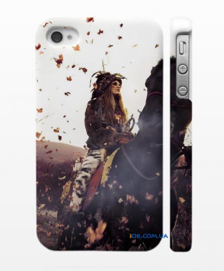 Кейс на iPhone 4/4S, "Наездница" Кейс на iPhone 4/4S, "Наездница"