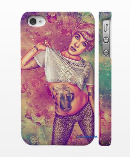 Чехол от Фаб Кираоло для iPhone 4/4S, девушка с тату Чехол от Фаб Кираоло для iPhone 4/4S, девушка с тату