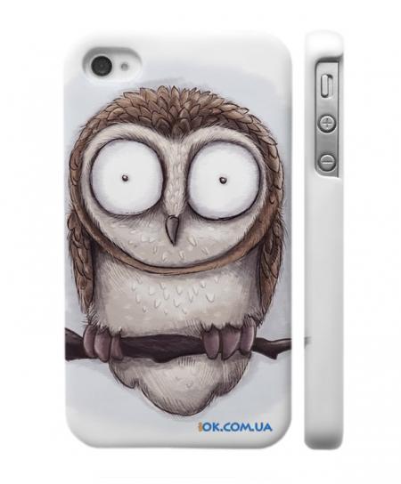 Прикольный чехол Swag для iPhone 4/4S, смешная сова
