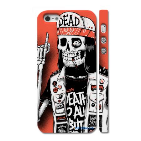 Swag чехол для iPhone 5, череп в кепке