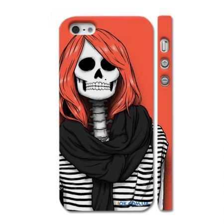 Swag кейс для iPhone 5, скелет в тельняшке