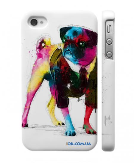 Яркая дизайнерская чехол для iPhone 4,4S "Крутой бульдожка" Яркая дизайнерская чехол для iPhone 4,4S "Крутой бульдожка"