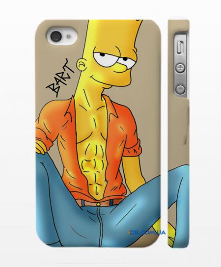 Авторский чехол для iPhone 4, 4S Симпсон Барт