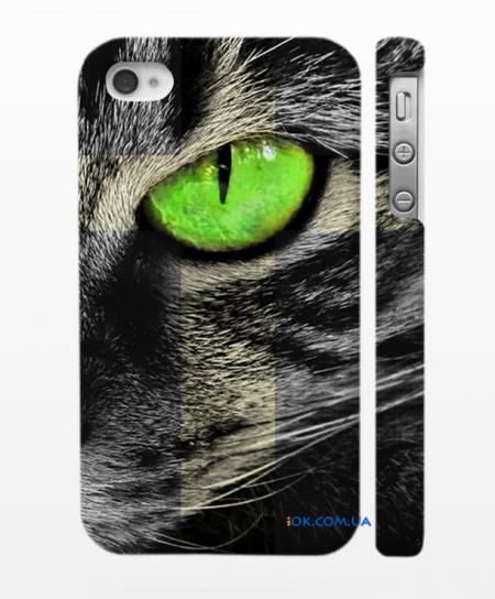 Классный чехол для iPhone 4,4S Кошачий глаз Классный чехол для iPhone 4,4S Кошачий глаз