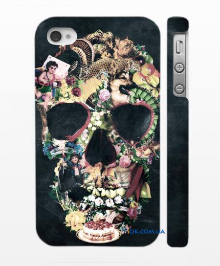 Чехол Swag на iPhone 4, 4S Череп
