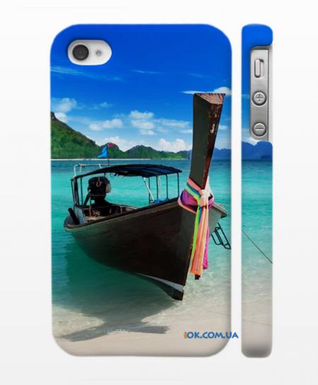Печать на чехле iPhone 4,4S "Лодочка - мечта"