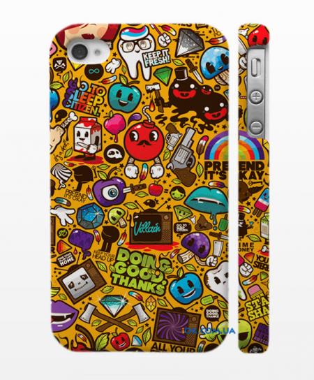 Оригинальный кейс для iPhone 4,4S - Желтый клип-арт