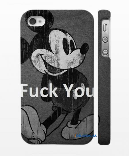 Swag xехол для iPhone 4,4S - Fuck you by Mickey Mouse