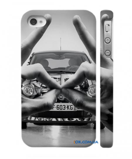 Стильный чехол на iPhone 4, 4S крутой автомобиль