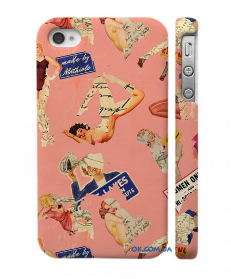 Чехол с рисунком на iPhone 4, 4S Пазлы