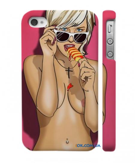 Авторский чехол на iPhone 4, 4S Вкусное мороженное