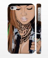 Купить Swag кейс на смартфон iPhone 4, 4S Девушка с пирсингом Купить Swag кейс на смартфон iPhone 4, 4S Девушка с пирсингом