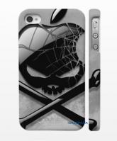 Крутой чехол Swag на Айфон 4, 4с Череп Apple
