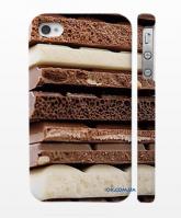Чехол с принтом на iPhone 4/4S, шоколадная гора