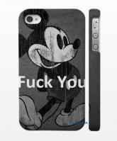 Swag xехол для iPhone 4,4S - Fuck you by Mickey Mouse