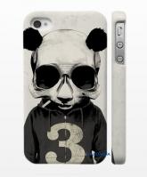 Кейс пластиковый для iPhone 4,4S - Человек Панда