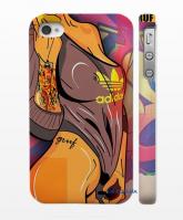 Чехол пластиковый для iPhone 4,4S - модель Adidas Чехол пластиковый для iPhone 4,4S - модель Adidas