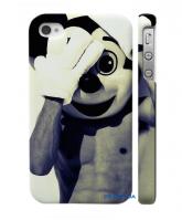 Печать на накладке для iPhone 4, 4S Маска Микки Печать на накладке для iPhone 4, 4S Маска Микки